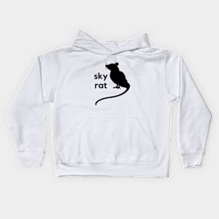 Sky rat- a pigeon design Kids Hoodie